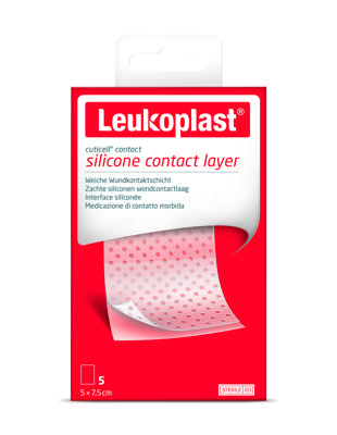 Leukoplast Cuticell Contact Wondcontactlaag Siliconen Leukoplast Cuticell Contact Wondcontactlaag Siliconen
