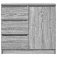 Dressoir met lade 71x35x65 cm spaanplaat grijs Sonoma - thumbnail
