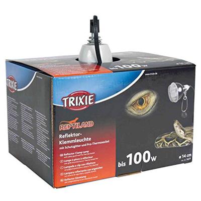 TRIXIE REPTILAND REFLECTOR KLEMLAMP MET DRAADBESCHERMKAP 14X17 CM