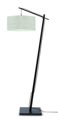 GOOD&MOJO Vloerlamp 'Andes' Bamboe en Eco linnen, 176cm, kleur Beige