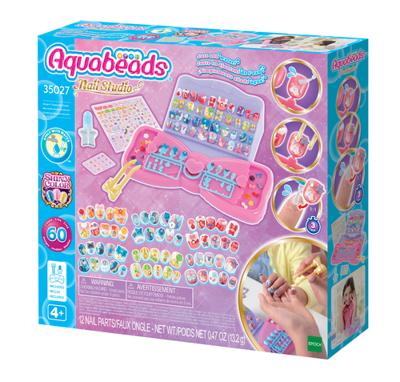 Aquabeads veelkleurige nagelset - thumbnail