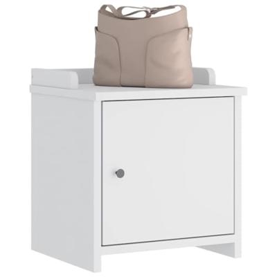Gangbankje SANDNES wit 45x40x50 cm massief grenenhout
