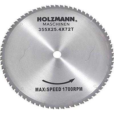 Holzmann Maschinen MKS355SB MKS355SB Hardmetaal-cirkelzaagblad 355 x 25.4 mm Aantal tanden: 72 1 stuk(s) Holzmann Maschinen MKS355SB MKS355SB Hardmetaal-cirkelzaagblad 355 x 25.4 mm Aantal tanden: 72 1 stuk(s)
