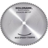 Holzmann Maschinen MKS355SB MKS355SB Hardmetaal-cirkelzaagblad 355 x 25.4 mm Aantal tanden: 72 1 stuk(s) - thumbnail