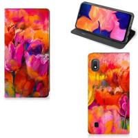 Bookcase Samsung Galaxy A10 Tulips - thumbnail