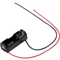 TRU COMPONENTS BH-511-4A Batterijhouder Aantal cellen: 1 N (lady) Kabel - thumbnail