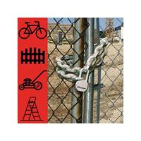 Masterlock Ketting, staal met vinyl, 10mm, 1,5m - 8020EURD 8020EURD - thumbnail