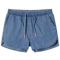 VidaXL Kindershorts 128 denimblauw - thumbnail
