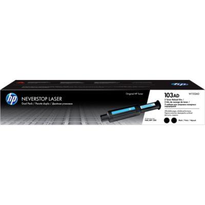 HP Toner 103A Origineel 2-pack Zwart 2500 bladzijden W1103AD