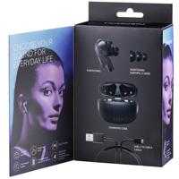 Intenso Black Buds TWS True Wireless hoofdtelefoon T300A met Active Noise Cancelling en tot 35 uur muziekweergave, klein - thumbnail