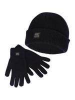 Heatkeeper Heren Winter Set - Muts + Handschoenen - Navy-L/XL - thumbnail