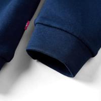 Kindertrui regenboogprint 128 marineblauw - thumbnail