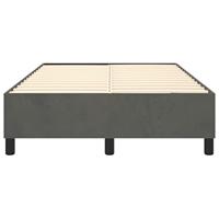 Boxspringframe fluweel donkergrijs 120x200 cm - thumbnail