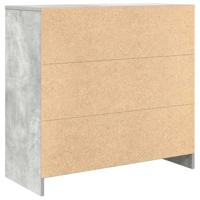 Dressoir met lade 80x34x76 cm spaanplaat betongrijs - thumbnail