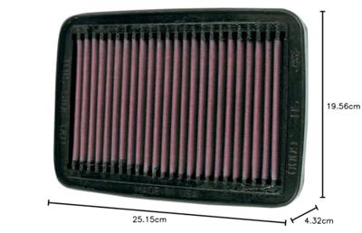 K&N vervangbaar luchtfilter replac. filter su-6000