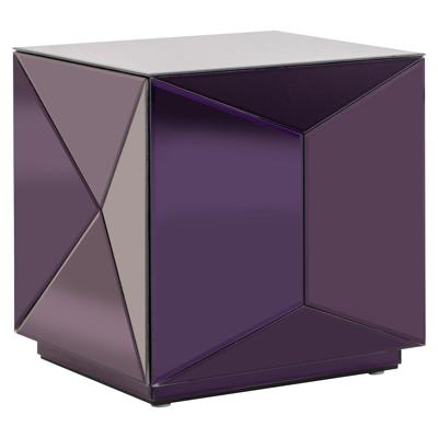 Richmond Bijzettafel 'Shifra' Spiegelglas, kleur Paars