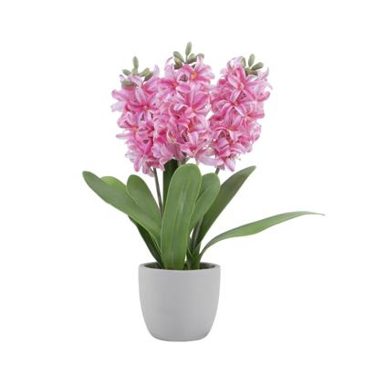 Kunstbloemen hyacint roze 28xH41cm