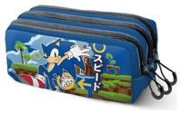 Sonic - The Hedgehog Fan Trick Pencil case 2.2 SEGA Greenhill Multicolour - thumbnail
