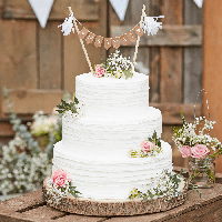 Ginger Ray taarttopper mr & mrs 18 cm | 20 stuks - thumbnail