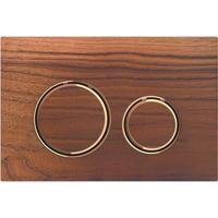 Bedieningsplaat Geberit Sigma 50 Round voor 2-toets Spoeling Rosé Goud / Amerikaans noten - thumbnail