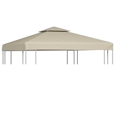 VidaXL Vervangend tentdoek prieel 310 g/m² 3x3 m beige