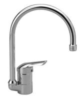 Venlo Nimbus New keukenkraan 1 greeps met hoge draaibare buisuitloop en perlator chroom b8183aa - thumbnail