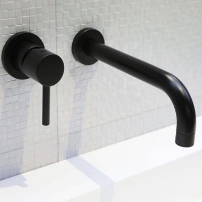 Inbouw Wastafelmengkraan Wandbevestiging Luca Sanitair Bongio Mat Zwart 22 cm Luca Sanitair Inbouw Wastafelmengkraan Wandbevestiging Luca Sanitair Bongio Mat Zwart 22 cm Luca Sanitair