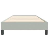 Boxspring zonder matras fluweel lichtgrijs 100x220 cm - thumbnail