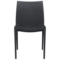 Tuinstoelen 2 st 50x46x80 cm polypropeen antracietkleurig - thumbnail