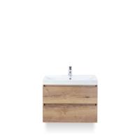 Maxx XL Badmeubelset 80 cm - Natuur Eiken - Wastafel Just 1 kraangat - thumbnail