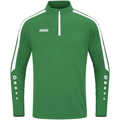 JAKO 8623K Ziptop Power Kids - Sportgroen - 140 JAKO 8623K Ziptop Power Kids - Sportgroen - 140