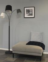 Vloerlamp modern &apos;Foggy&apos; By Rydens 3 kappen modern 3X E14 fitting 175cm - thumbnail