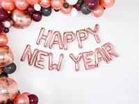 Folieballon H Rose Goud 35 cm - thumbnail