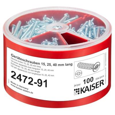 Kaiser Elektro 2472-91 Apparaatschroevenbox 100 stuk(s)