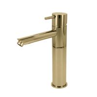 Wastafelmengkraan Hotbath Cobber 1-hendel Recht 21.6 cm Gepolijst Messing PVD - thumbnail