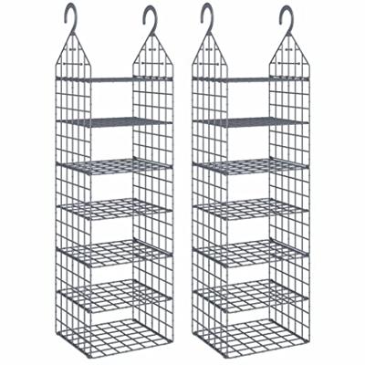 VidaXL Hangende kastorganisers 2 st met 7 schappen