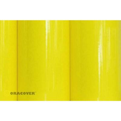 Oracover 82-035-010 Plotterfolie Easyplot (l x b) 10 m x 20 cm Transparant geel (fluorescerend)