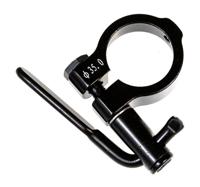 Gazelle zadelpenklem met fixatieschroef en hevel 35.0mm zwart - thumbnail