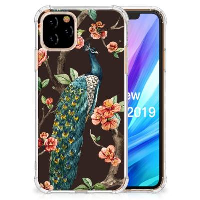 Apple iPhone 11 Pro Case Anti-shock Pauw met Bloemen Apple iPhone 11 Pro Case Anti-shock Pauw met Bloemen