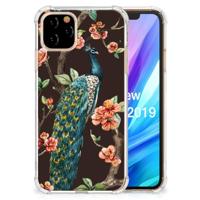 Apple iPhone 11 Pro Case Anti-shock Pauw met Bloemen - thumbnail