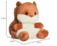Palm Pals Eekhoorn knuffeltje - 13 cm - thumbnail