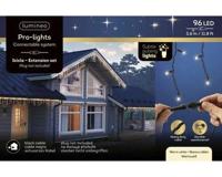 Led Icicle 3.6 meter 96 LED zwart/warm wit Lumineo - Lumineo - thumbnail