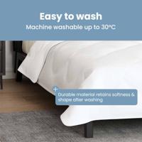 VidaXL Winter dekbed wit 240 x 222 x 5 cm polyester - thumbnail