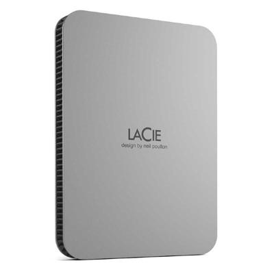 LaCie Mobile Drive 2TB v2 USB-C Moon Silver w/Rescue