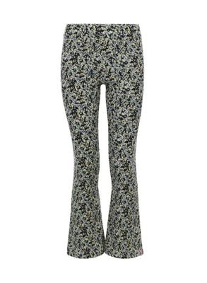 Crincle floral flared pants