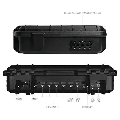 Osee Multicamera live streaming switcher met 14 inch scherm Osee Multicamera live streaming switcher met 14 inch scherm