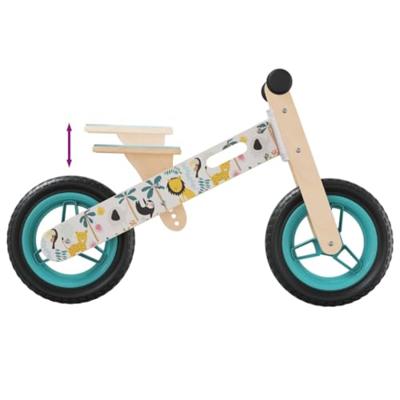VidaXL Loopfiets voor kinderen blauw met print