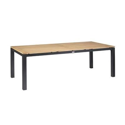 Memphis Tuintafel Teak Antraciet 220x100 cm tuinmeubel Exotan - Exotan