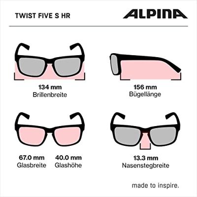 Olympic Sportswear Alpina sports sportbril twist five s hr v zwart