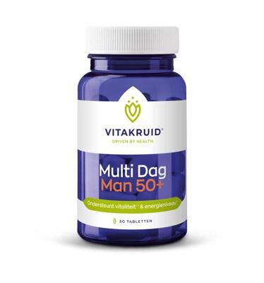 Vitakruid Multi Dag Man 50+ 100% Vegan 30